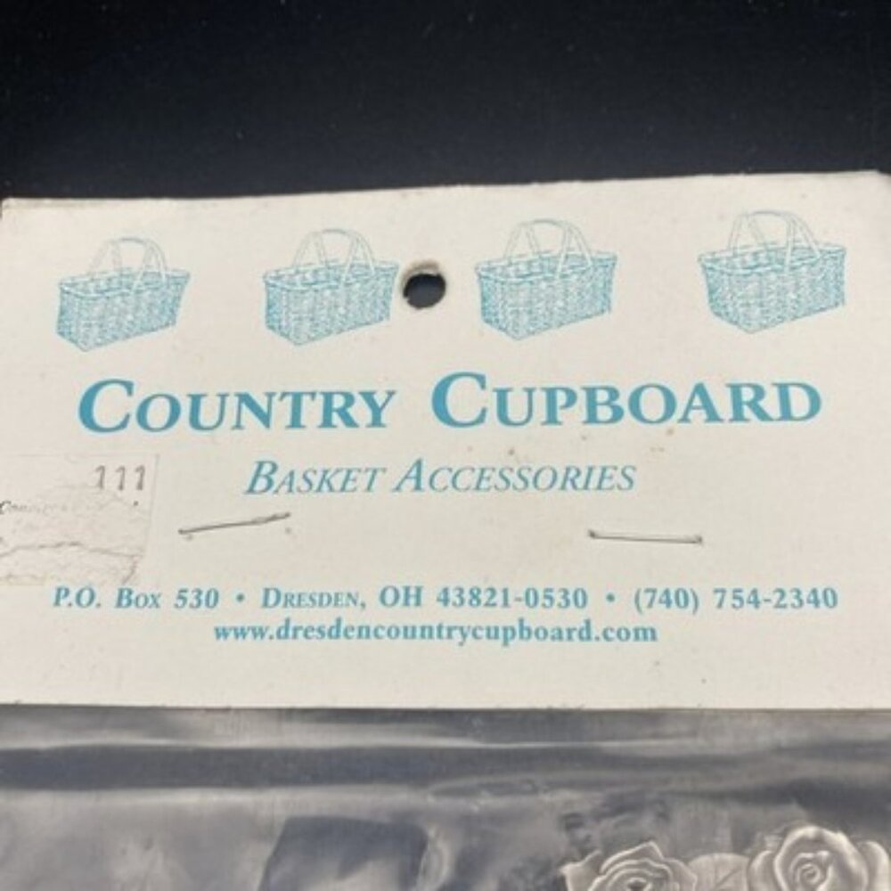 Longaberger Crawford Barn Horse Charm Country Cupboard Spreader Basket Flowers - Picture 7 of 10